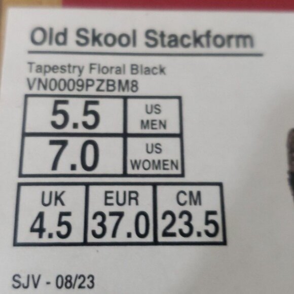 Vans Old Skool Stackform Womens Platform Shoes Romantic Goth Floral Tapestry - Picture 11 of 11